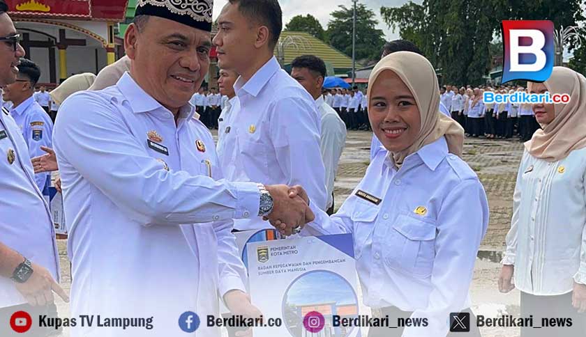 1.913 PPPK Paruh Waktu Kota Metro Resmi Terima SK