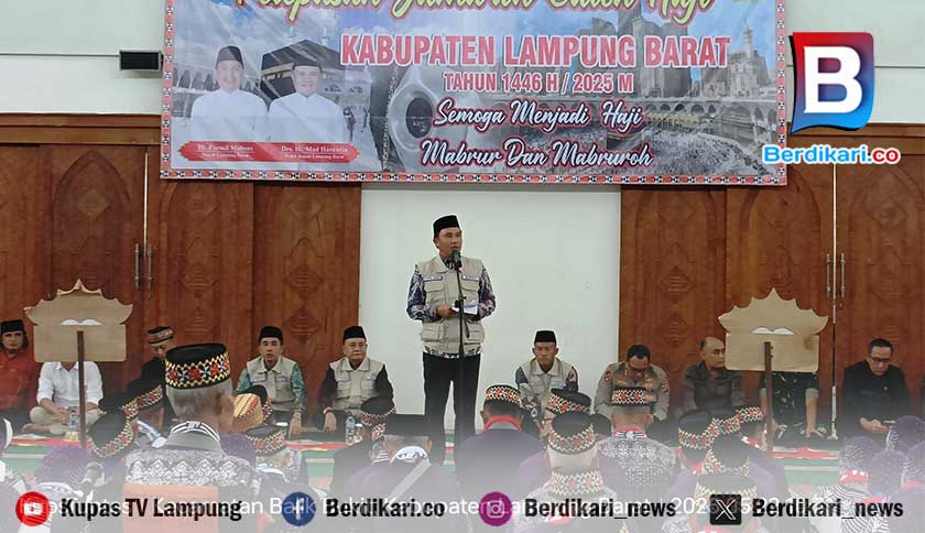 311 Calon Jemaah Haji Lampung Barat Berangkat, Jemaah Tertua 91 Tahun