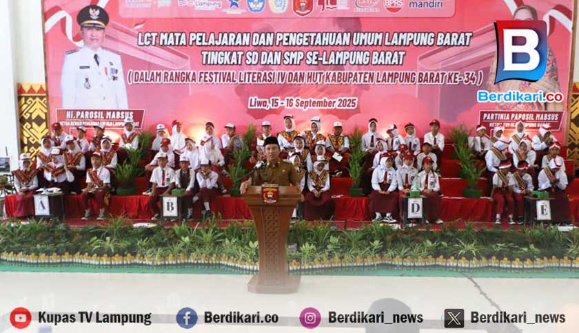 410 Siswa SD–SMP Adu Cepat Tepat di Festival Literasi Lambar