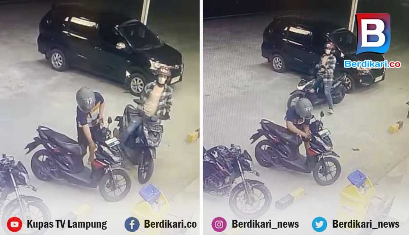 Apes, Motor Warga Pesawaran Raib Digondol Maling Saat Belanja di Alfamart