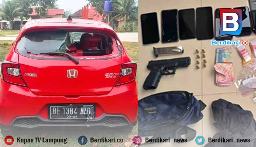 Baku Tembak Warnai Penangkapan 4 Perampok BRILink di Lampung
