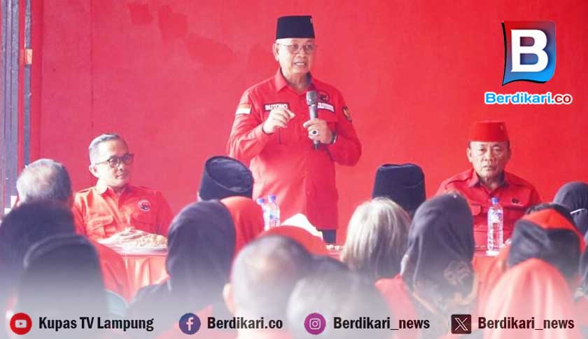 Cawagub Sutono Minta Kader PDI-P Solid Hadapi Pilkada Lampung 2024