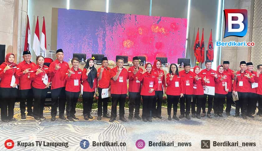 Daftar Ketua, Sekretaris dan Bendahara 15 DPC PDI-P Kab/Kota se-Lampung