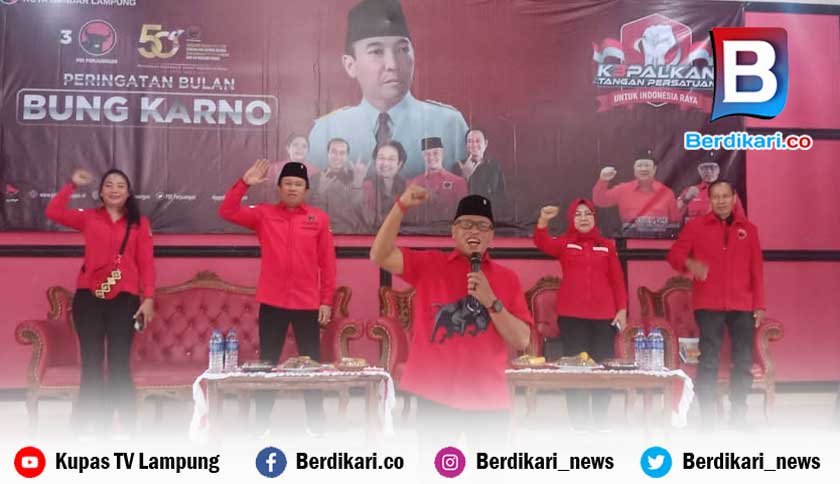 DPC PDI Perjuangan Bandar Lampung Kawal Kebijakan Eva Dwiana Sampai Selesai