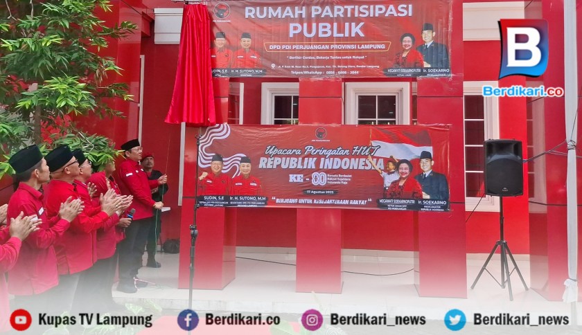 DPD PDI-P Lampung Resmi Luncurkan Program Rumah Partisipasi Publik