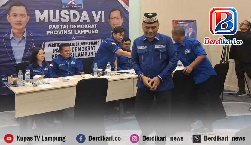 Gagal Lolos Verifikasi, Langkah Wali Kota Metro Rebut Kursi Ketua Demokrat Lampung Terhenti