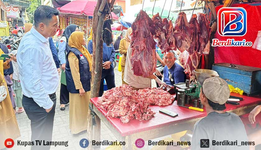 H-5 Lebaran, Tim Gabungan Sidak Pasar Tradisional di Metro