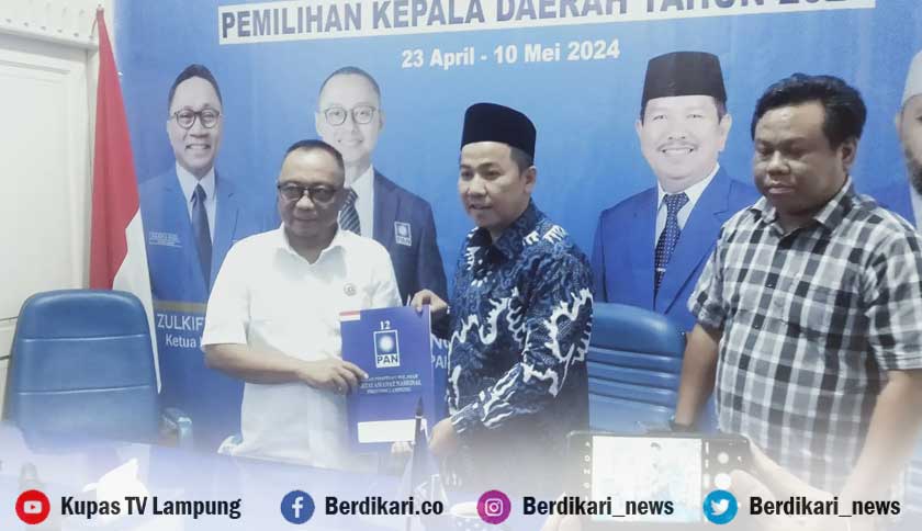 Herman HN Daftar Bakal Calon Gubernur Lampung ke DPW PAN