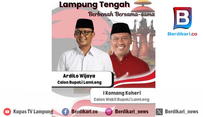 I Komang Koheri Bersama Ardito Wijaya Bertekad Bawa Perubahan Bagi Masyarakat Lampung Tengah
