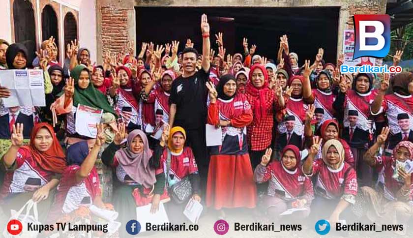 Kampanye di Merbau Mataram Lamsel, Donald Sihotang: Ganjar Presiden, Mudah Berusaha Termasuk UMKM dan Koperasi