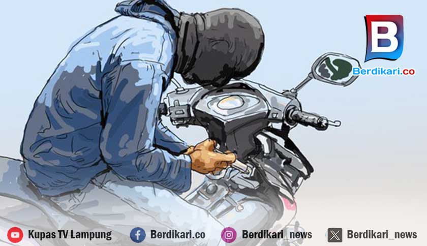 Motor Mahasiswa UNU Digasak Maling di Lampung Timur