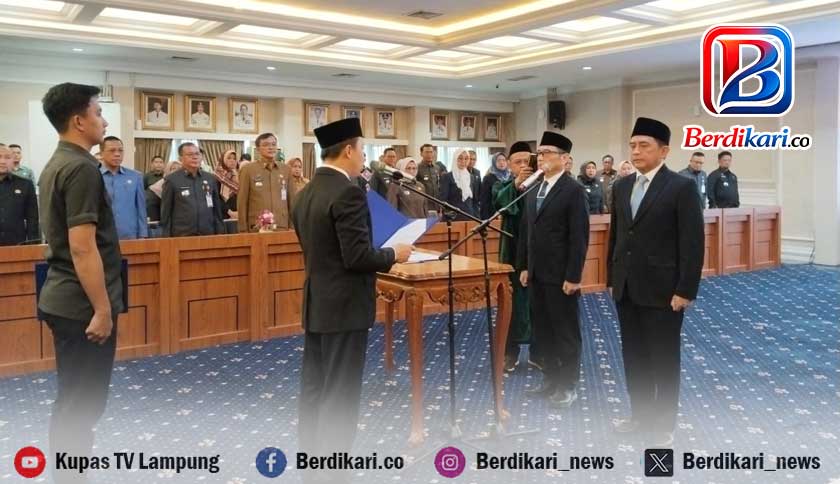Mutasi Pejabat Eselon II, Pemprov Lampung Tukar Pimpinan ESDM dan PSDA