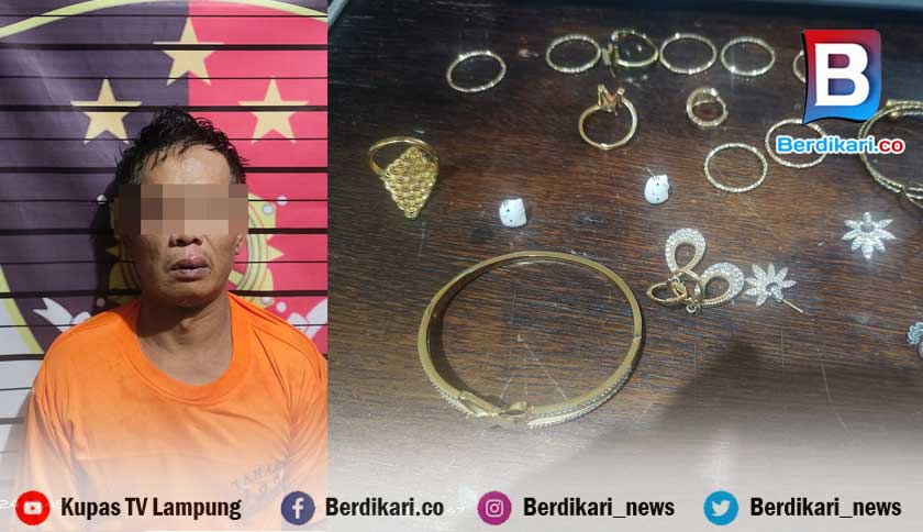 Nekat, Tukang Parkir di Bandar Lampung Bobol Rumah Tetangga