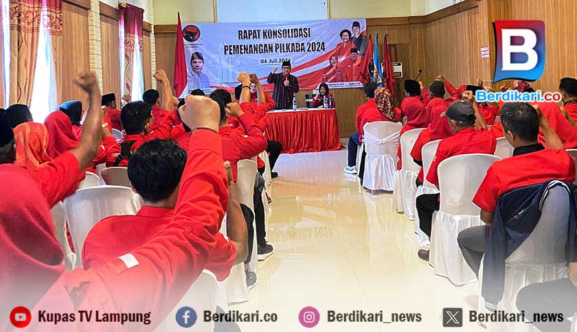PDI Perjuangan Kumpulkan Ratusan Pengurus se-Kota Metro, Tindaklanjuti Surat Tugas ke Wahdi