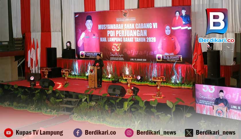 PDI Perjuangan Lampung Barat Perkuat Konsolidasi dan Regenerasi Kader Lewat Musancab VI