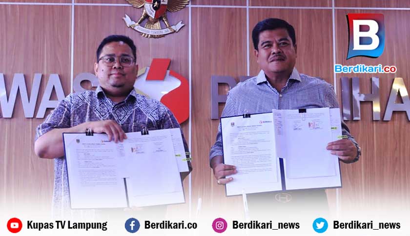 Pemkab Lamteng dan Bawaslu RI Tandatangani NPHD