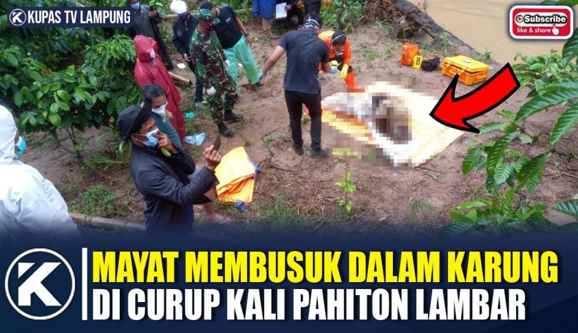 Penemuan Mayat Dalam Karung di Lampung Barat Gegerkan Warga