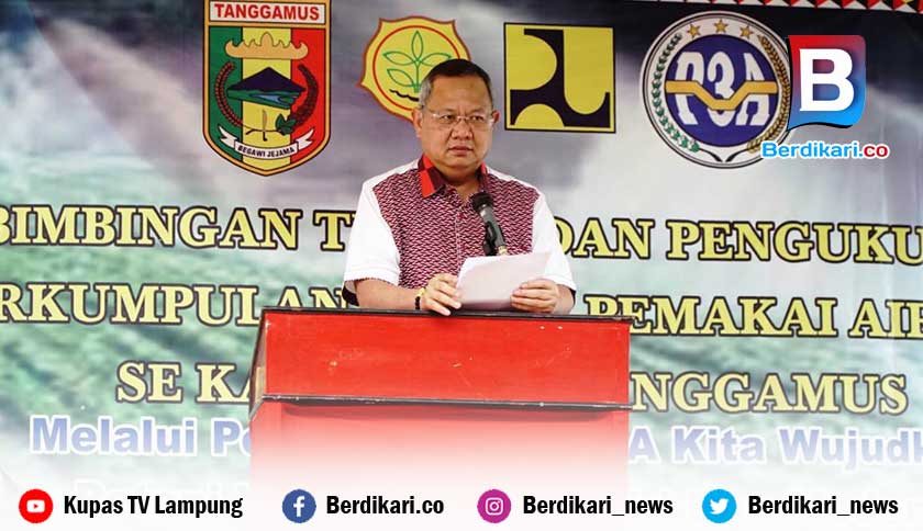 Pengukuhan P3A di Tanggamus, Sudin Minta Warga Manfaatkan Pengelolaan Air