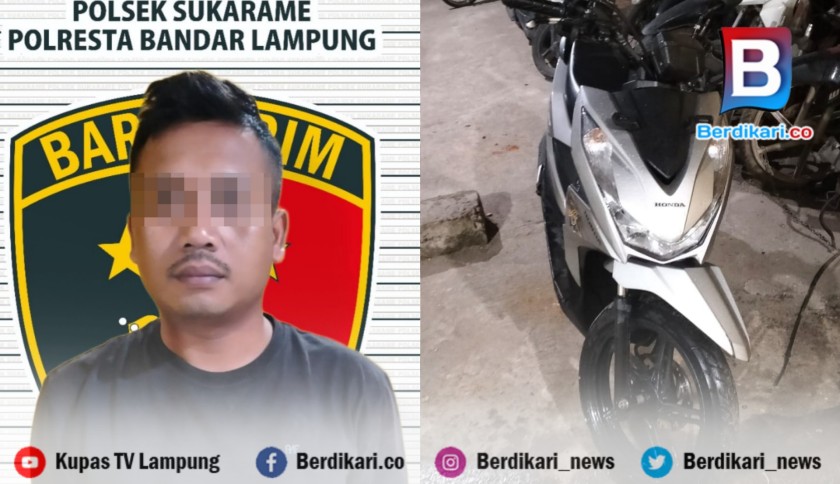 Polisi Gadungan Asal Lampung Timur Gelapkan Motor Teman Wanitanya