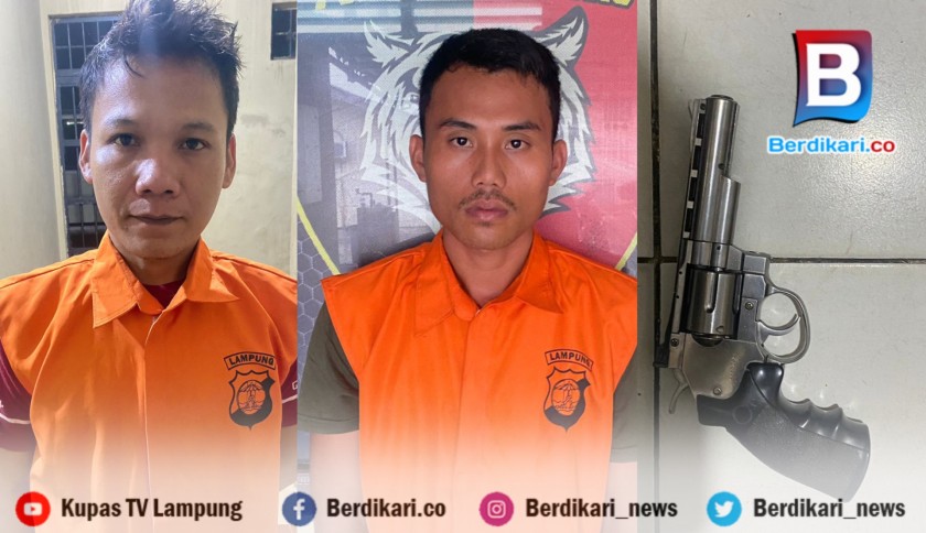 Polisi Ringkus Dua Pelaku Penodongan di Fly Over Tol Way Sulan Lamsel