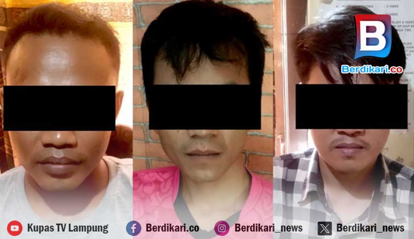 Polisi Tangkap 3 Komplotan Pencuri Traktor di Lamteng