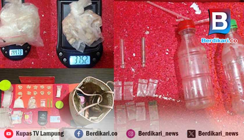 Polisi Tangkap 5 Orang dan 144,73 Gram Sabu di Mesuji