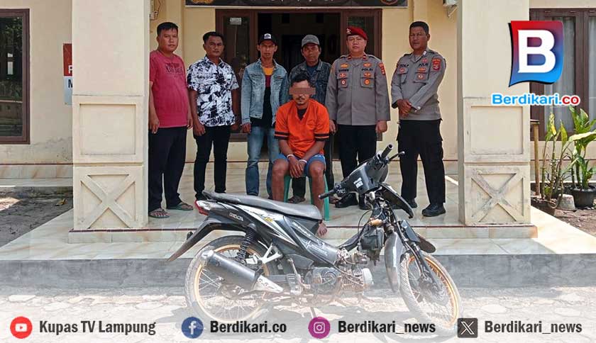 Polisi Ungkap Pencurian Motor di Kantor Desa Sumber Sari Tuba