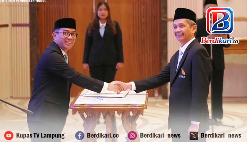 Prof. Elfahmi Jabat Rektor Itera Periode 2026–2030