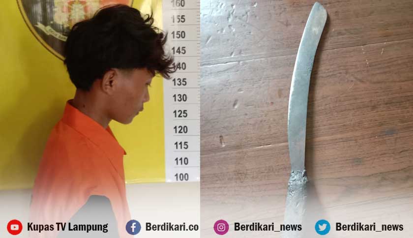 Rampas Motor Pelajar, Begal Sadis di Merbau Mataram Lamsel Diringkus Polisi