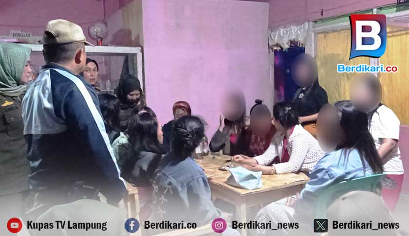 Satpol PP Tertibkan 17 Pramunikmat di Way Tenong Lambar