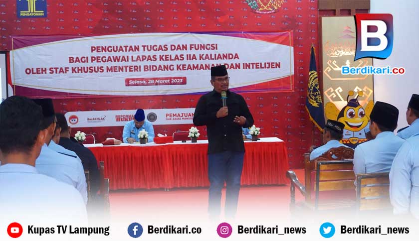 Stafsus Menkumham Puji Lapas Kalianda Atas Raihan Predikat WBK