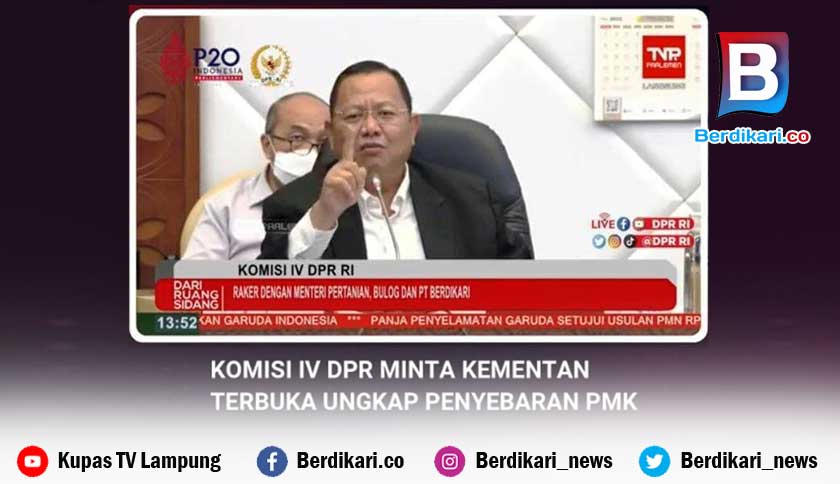 Sudin Cecar Menteri Pertanian Terkait Asal Muasal Virus Penyakit Mulut dan Kuku