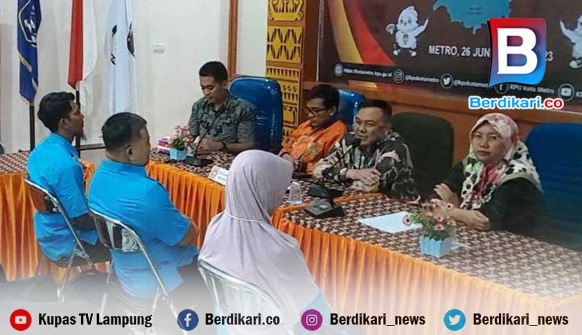 Terima Berkas Perbaikan Bacaleg dari 15 Parpol, KPU Metro: Sudah Lengkap