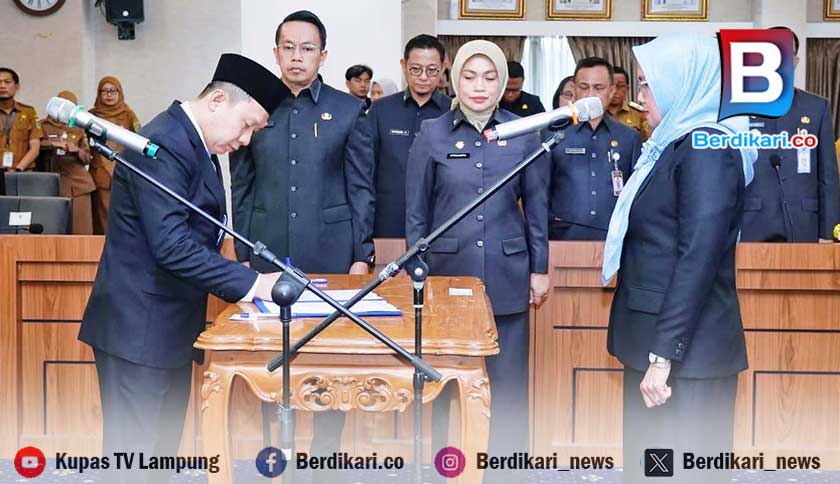 Yuri Agustina Dilantik Sebagai Kepala Biro Kesra Lampung