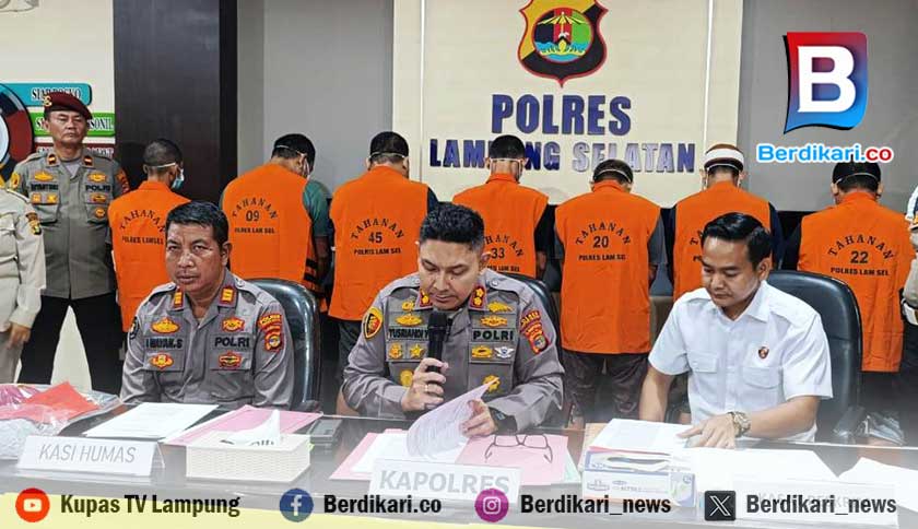 6 Karyawan Gelapkan 9 Ton Pakan Ternak Milik Perusahaan di Natar Lamsel