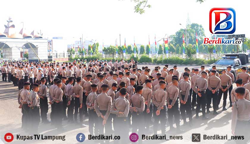 600 Personel Gabungan Kawal Aksi May Day Bandar Lampung