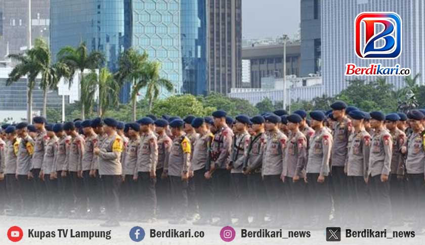 6.678 Personel Gabungan Amankan Demo Buruh di DPR