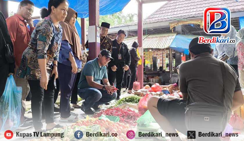 Antisipasi Lonjakan Harga, Sekda Lampung Barat Sidak Pasar