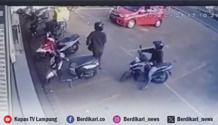 Apes, Motor Pegawai Indomaret di Lampung Timur Digasak Maling