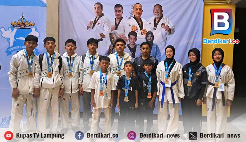 Atlet Taekwondo Lambar Sabet 8 Emas di Kejurnas Gubernur Cup