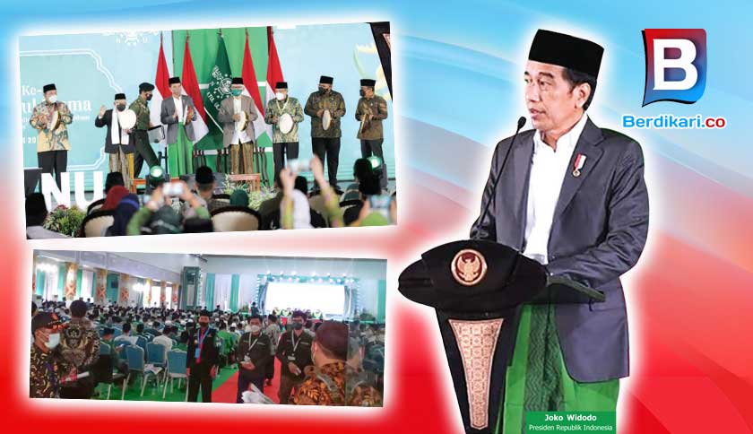 Buka Muktamar ke-34 NU, Jokowi: Ulama Berperan Percepat Vaksinasi