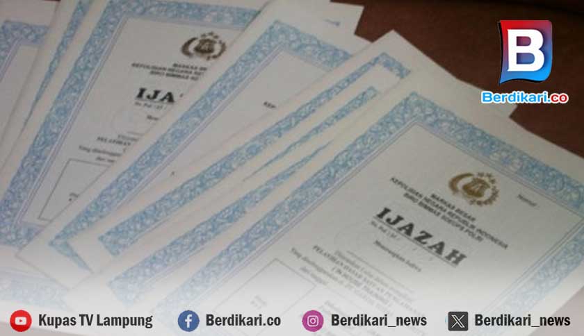 Disdikbud Lampung Ungkap 8000 Ijazah Masih Tertahan di Sekolah