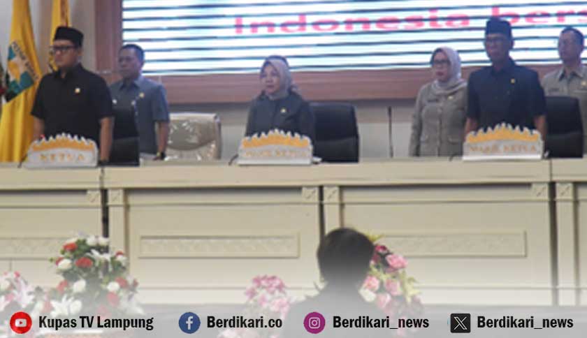 DPRD Provinsi Lampung Gelar Paripurna Internal Bentuk Pansus Pembahasan LHP BPK