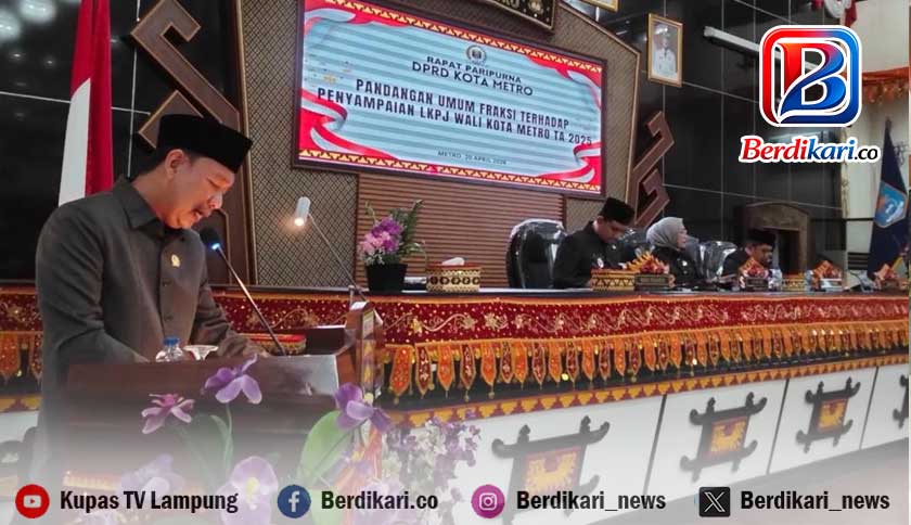 Fraksi PDIP Sentil Pemkot Metro, LKPJ 2025 Dianggap Belum Menjawab Masalah Riil Warga
