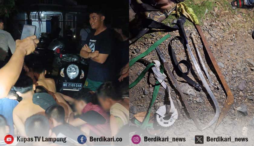 Gerebek Rumah Diduga Posko Tawuran di Labuhan Dalam, Polisi Amankan 3 Celurit 2 Pedang