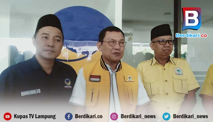 Hanan A Rozak Daftar Bacagub Lampung di Demokrat dan NasDem