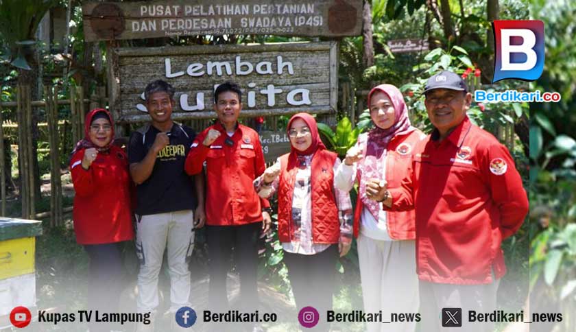 Hari Tani Nasional, DPD PDI-P Lampung Kunjungi Petani Madu dan Sawah di Dua Daerah