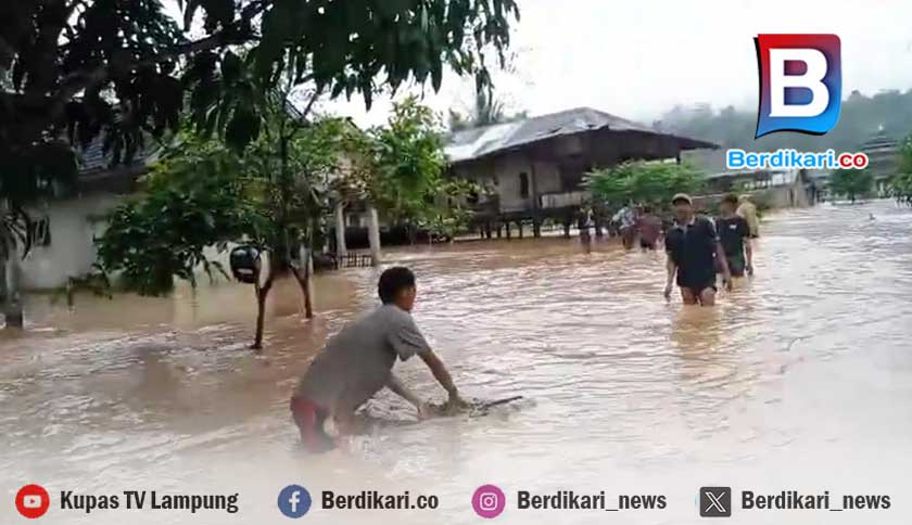 Kecamatan BNS Lampung Barat Terendam Banjir