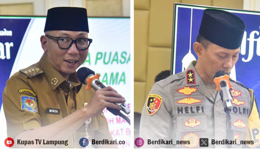 Ketua DPRD dan Gubernur Lampung Hadiri Buka Puasa Bersama Forkopimda di Mapolda Lampung
