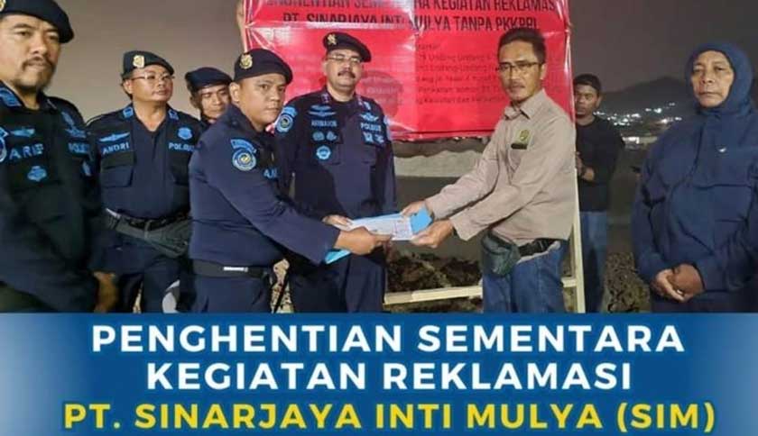 KKP Hentikan Sementara Reklamasi PT SJIM, Perusahaan Harus Urus Izin PKKPRL
